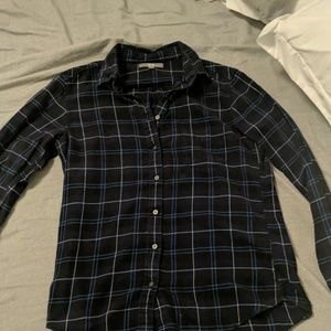 Navy Blue Uniqlo Flannel
